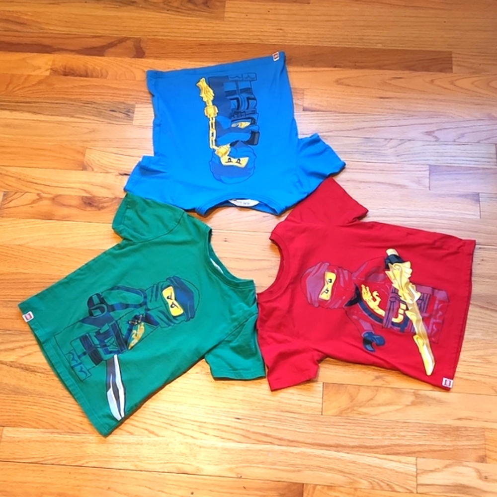 Bundle of 3 H&M Lego Ninjago Boys Tees 3-4yrs